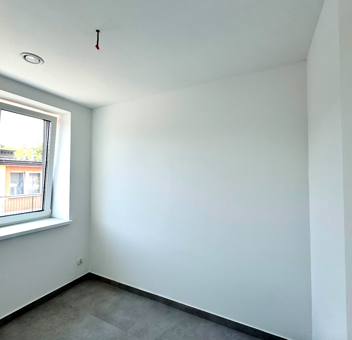 Gładź została nałożona na nasz sufit z systemem grzewczym